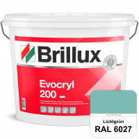 Evocryl 200 (RAL 6027 Lichtgrün) Verschmutzungsunempfindliche 100% Reinacrylat Fassadenfarbe