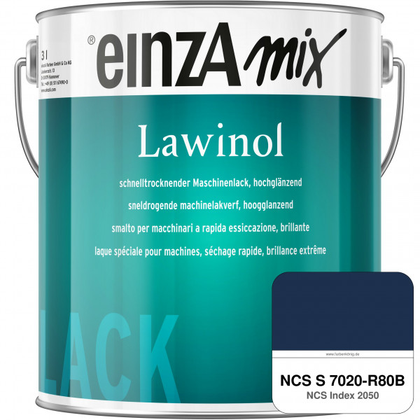einzA Lawinol hochglänzend (NCS S 7020-R80B)