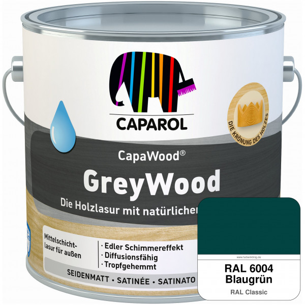 CapaWood® GreyWood (RAL 6004 Blaugrün) - ersetzt Capadur GreyWood
