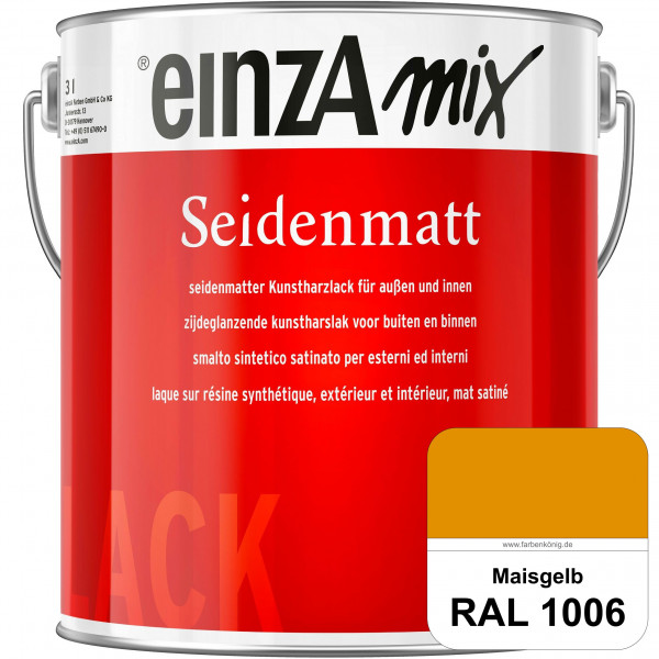 einzA Seidenmatt (RAL 1006 Maisgelb) Lösemittelhaltiger Seidenmattlack