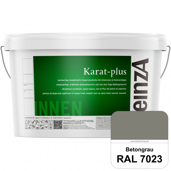 einzA Karat-plus (RAL 7023 Betongrau) Innenwandfarbe mit herausragenden Produkteigenschaften
