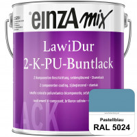 einzA LawiDur 2-K-PU-Buntlack - Seidenglanz (RAL 5024 Pastellblau)