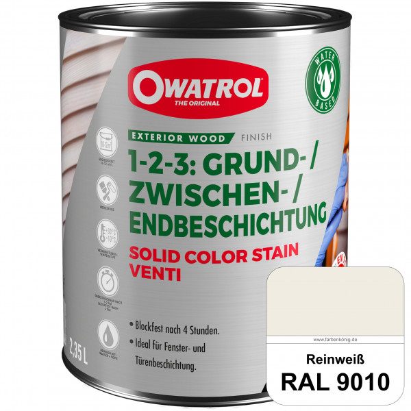 SOLID COLOR STAIN VENTI (RAL 9010 Reinweiß)