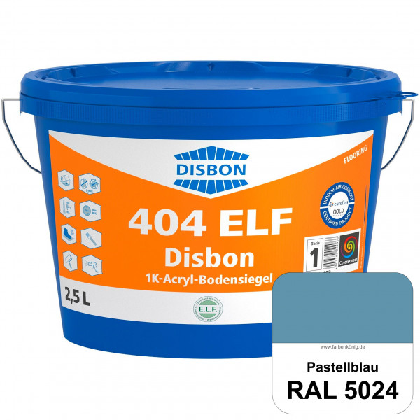 Disbon 404 ELF 1K-Acryl-Bodensiegel (RAL 5024 Pastellblau) 1K PU-verstärkte, emissions- und lösemitt