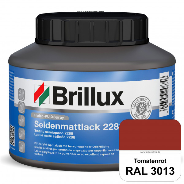 Hydro-PU-XSpray Seidenmattlack 2288 (RAL 3013 Tomatenrot) hochwertiger Lack speziell für das XVLP-Sp