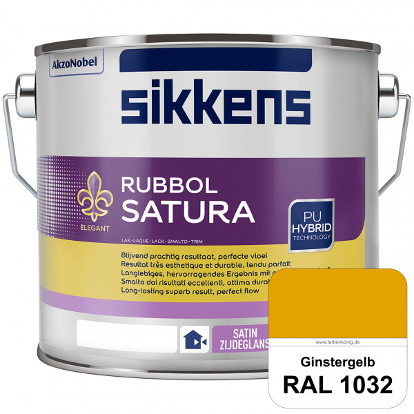 Rubbol Satura (RAL 1032 Ginstergelb) seidenglänzender Lack (lösemittelhaltig) innen & außen