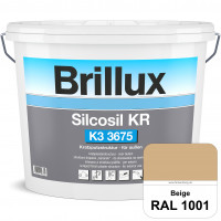 Silcosil KR K3 3675 (RAL 1001 Beige) siliconverstärkter Dekorputz, Kratzputzstruktur, wetterbeständi