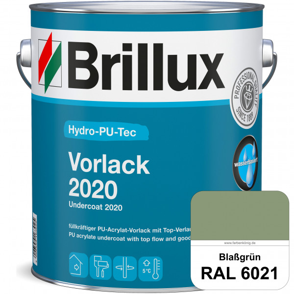 Hydro-PU-Tec Vorlack 2020 (RAL 6021 Blassgrün) hochwertiger Vorlack für grundierte bzw. gespachtelte