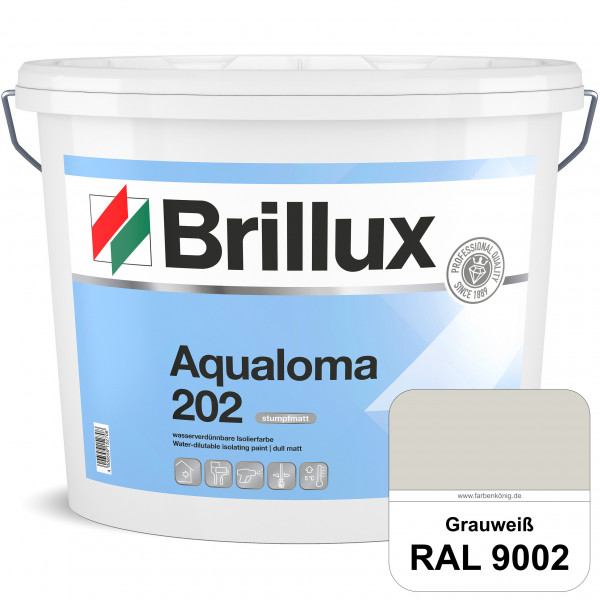 Aqualoma ELF 202 (RAL 9002 Grauweiß) geruchsarme, wasserverdünnbare & hochdeckende Isolierfarbe
