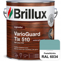 Lignodur VarioGuard Tix 510 (Gel-Lasur 510) RAL 6034 Pastelltürkis