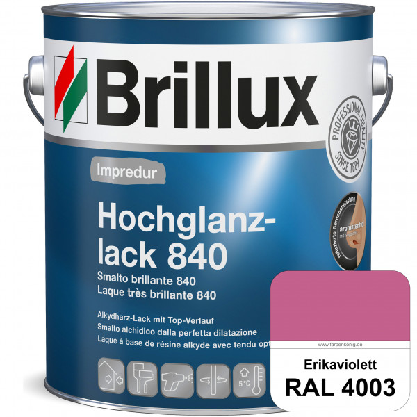 Impredur Hochglanzlack 840 (RAL 4003 Erikaviolett) für Holz- und Metallflächen (löselmittelhaltig) i