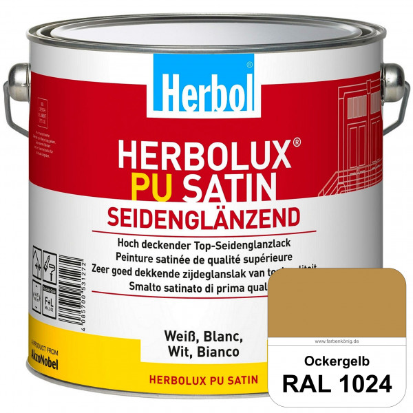 Herbolux PU Satin (RAL 1024 Ockergelb) Top-PU-Seidenglanzlack (Innen & Außen)