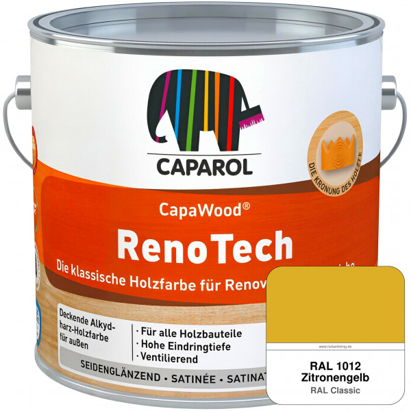 CapaWood® RenoTech (RAL 1012 Zitronengelb) - ersetzt Capadur RenoTech