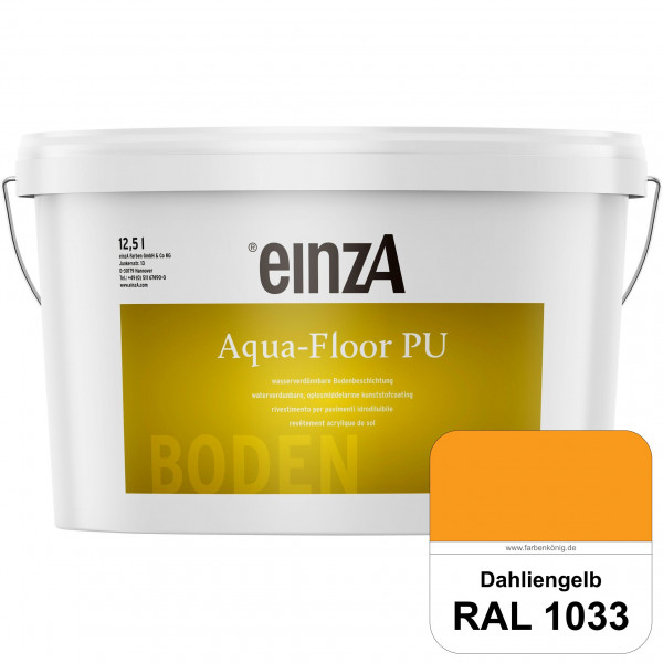 einzA Aqua-Floor PU (RAL 1033 Dahliengelb) seidenglänzender Acryl-PU-Bodenbeschichtung