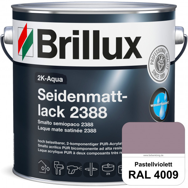 2K-Aqua Seidenmattlack 2388 (RAL 4009 Pastellviolett) mechanisch und chemisch hoch belastbar für auß