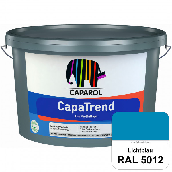 CapaTrend (RAL 5012 Lichtblau) matte hochdeckende Dispersionsfarbe für den Innenbereich