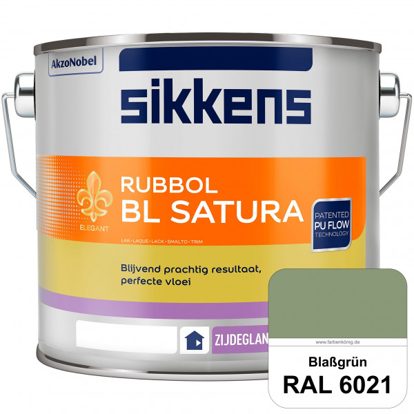 Rubbol BL Satura (RAL 6021 Blassgrün) seidenglänzender PU-Lack (wasserbasiert) innen & außen