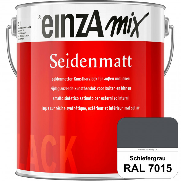 einzA Seidenmatt (RAL 7015 Schiefergrau) Lösemittelhaltiger Seidenmattlack