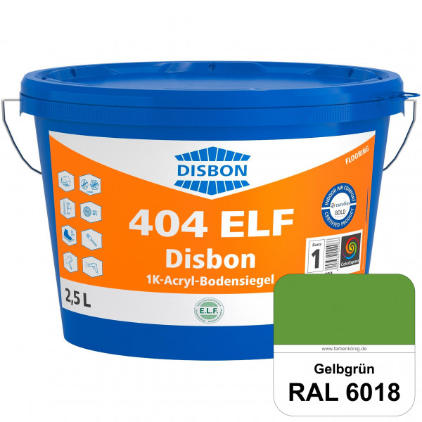 Disbon 404 ELF 1K-Acryl-Bodensiegel (RAL 6018 Gelbgrün) 1K PU-verstärkte, emissions- und lösemittelf