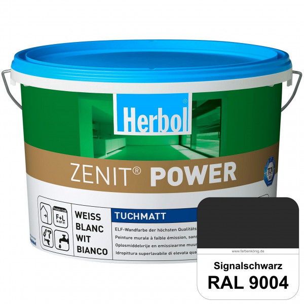 Herbol Zenit Power (RAL 9004 Signalschwarz) Superdeckende ELF-Wandfarbe