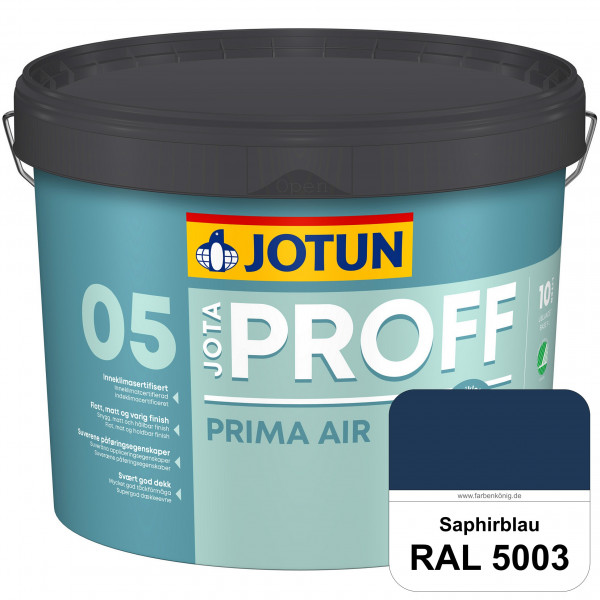 JOTAPROFF Prima Air - Deckende Innenraumfarbe (RAL 5003 Saphirblau)