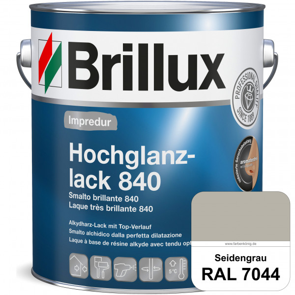 Impredur Hochglanzlack 840 (RAL 7044 Seidengrau) für Holz- und Metallflächen (löselmittelhaltig) inn