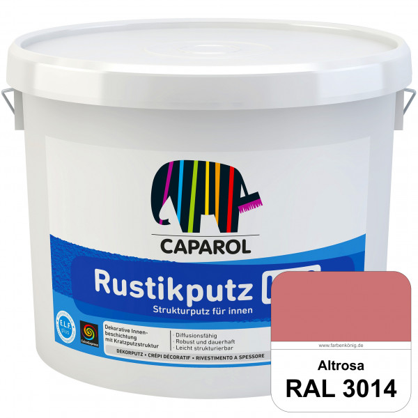 Rustikputz K 20 (RAL 3014 Altrosa) Dekorputze für dekorative Innenbeschichtungen.