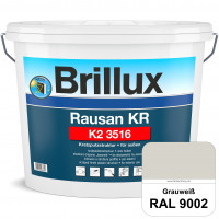 Rausan KR K2 3516 (RAL 9002 Grauweiß) Organisch gebundener Kratzputz für wetterbeständige Oberfläche