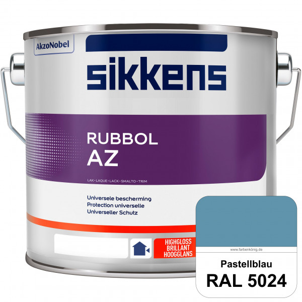 Rubbol AZ (RAL 5024 Pastellblau) Hochwertiger, universeller Hochglanzlack (lösemittelhaltig) außen