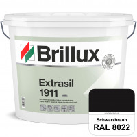 Extrasil 1911 (RAL 8022 Schwarzbraun) Fassadenfarbe Silikatbasis für Fassaden- und Egalisierungsbesc