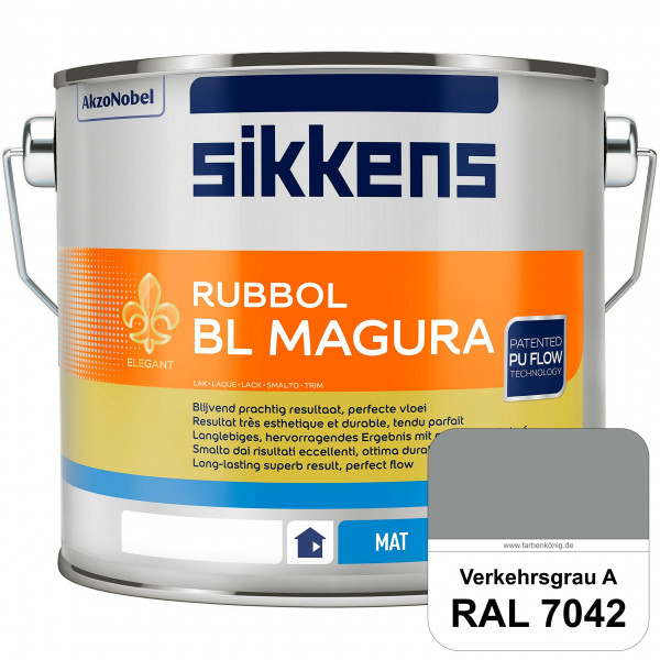 Rubbol BL Magura (RAL 7042 Verkehrsgrau A) matter PU-Lack (wasserbasiert) innen & außen