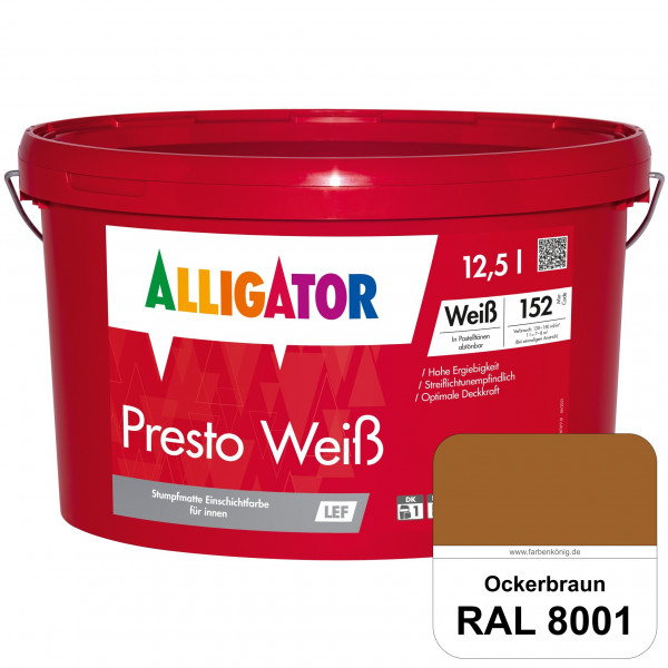 Presto Weiß LEF (RAL 8001 Ockerbraun)