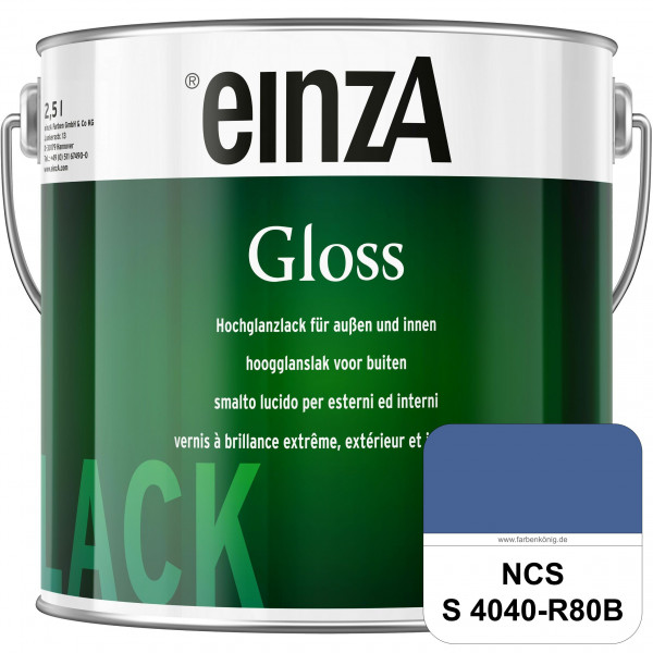 einzA Gloss (NCS S 4040-R80B) Hochwertiger Alkydharzlack in Premium-Qualität, hochglänzend.