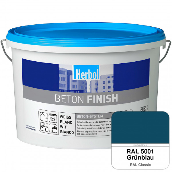 Beton Finish (RAL 5001 Grünblau)