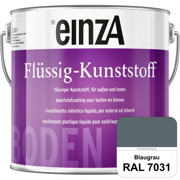 einzA Flüssig-Kunststoff (B-Ware) - 0,75 Liter (Ral 7031 Blaugrau)