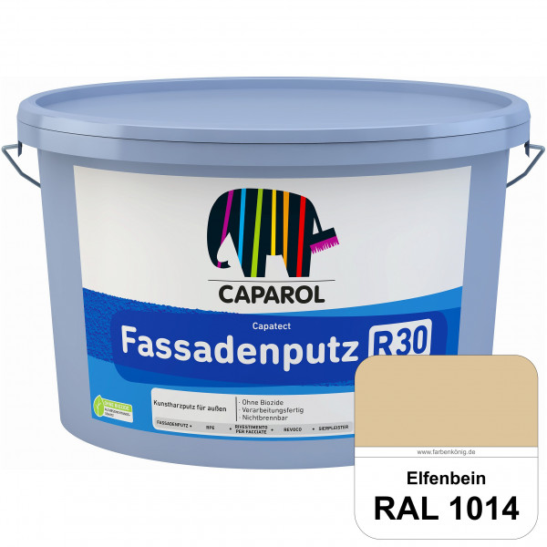 Capatect Fassadenputz R30 (RAL 1014 Elfenbein) Dispersionsgebundener Strukturputz nach DIN EN 15824