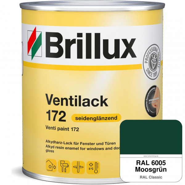 Ventilack Seidenglanz 172 (RAL 6005 Moosgrün)