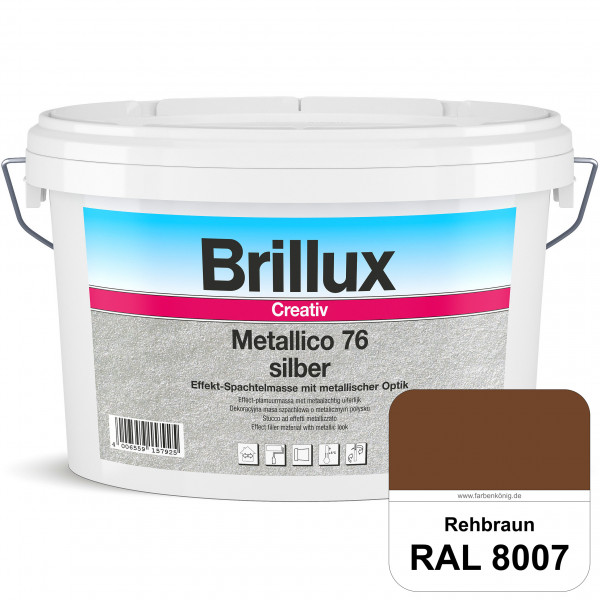 Creativ Metallico 76 (RAL 8007 Rehbraun) Effektspachtelmasse für Oberflächen mit metallischer Optik
