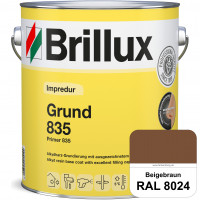 Impredur Grund 835 (RAL 8024 Beigebraun) Grundierung für Laub- und Nadelholz wie Fenstern, Türen etc