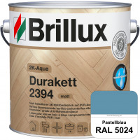 2K-Aqua Durakett 2394 (RAL 5024 Pastellblau) Wasserbasierter 2K-Versiegelung für Parkettfußböden, Di