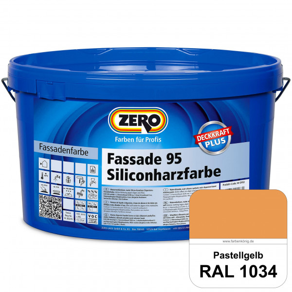 Fassade 95 Siliconharzfarbe (RAL 1034 Pastellgelb)