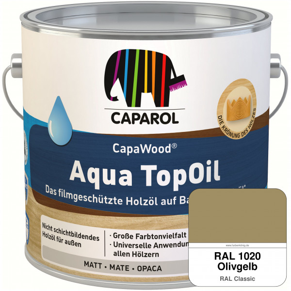 CapaWood® AquaTopOil (RAL 1020 Olivgelb)