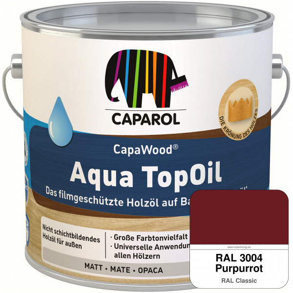 CapaWood® AquaTopOil (RAL 3004 Purpurrot)