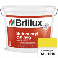 Betonacryl OS 859 (RAL 1016 Schwefelgelb) Wetterbeständige Schutzbeschichtung für Betonflächen (Auße