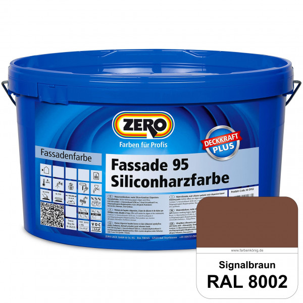 Fassade 95 Siliconharzfarbe (RAL 8002 Signalbraun)