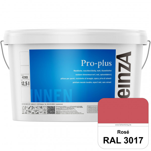 einzA Pro-plus (RAL 3017 Rosa) Lösemittelfreie waschbeständige Kunststoff-Dispersionsfarbe