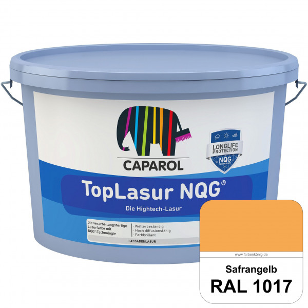 TopLasur NQG® (RAL 1017 Safrangelb) Verarbeitungsfertige Lasur auf Basis der Nano-Quarz-Gitter Techn