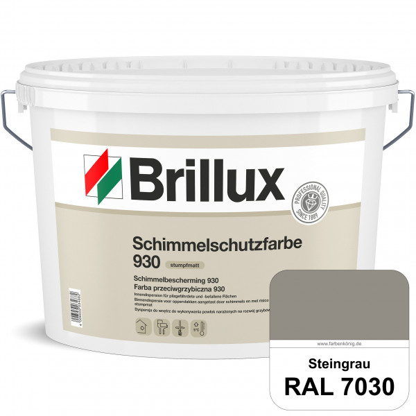 Schimmelschutz 930 (RAL 7030 Steingrau) Spezial-Dispersionsfarbe für pilzgefährdeter und pilzbefalle