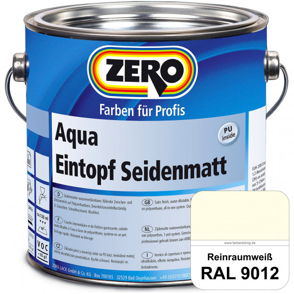 Aqua Eintopf Seidenmatt (RAL 9012 Reinraumweiß)