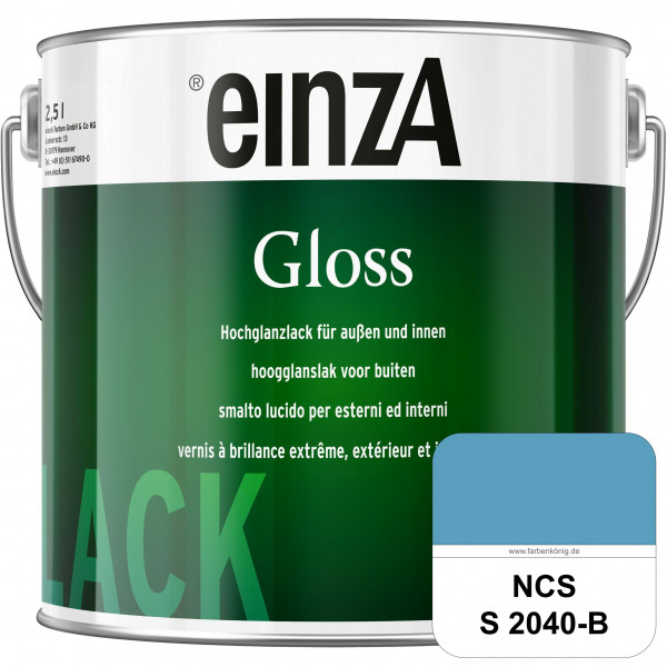 einzA Gloss (NCS S 2040-B) Hochwertiger Alkydharzlack in Premium-Qualität, hochglänzend.